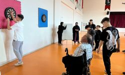 "Bafra'da Engellilerle Dart Yarışması Sona Erdi
