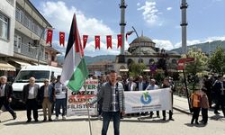 Düzce Gölyaka'da Gazze'ye Destek Yürüyüşü ve Protesto
