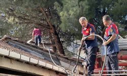 Gerze'de İnşaat Firmasına Ait Depoda Yangın Söndürüldü