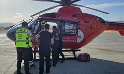 Bingöl'de Ambulans helikopter 76 yaşındaki hasta için havalandı