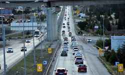 Kırıkkale-Ankara Kara Yolunda Bayram Dönüşü Yoğun Trafik