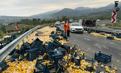 Mersin'de Limon Yüklü Kamyonun Devrilmesi: 6 Kişi Yaralandı