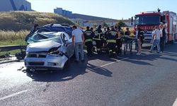 Tekirdağ'da İki otomobilin çarpışması sonucu 6 kişi yaralandı