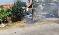 ANTALYA - Alanya'da elektrik trafosunda yangın çıktı