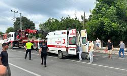 HATAY - Devrilen ambulanstaki 2 sağlık personeli yaralandı