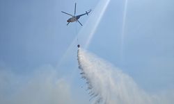İZMİR - (DRON) Dikili'de çıkan orman yangınına müdahale ediliyor (4)