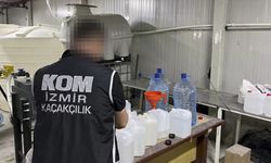 İZMİR - Kaçak 18 bin 700 litre etil alkol ele geçirildi