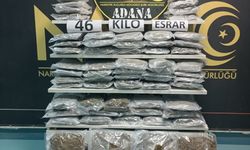 ADANA - Durdurulan tırda 46 kilogram esrar ele geçirildi