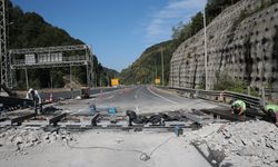 Bolu Dağı Tüneli'nde heyelan riskini ortadan kaldıracak çalışmalar sürüyor