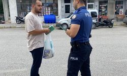 Kargı'da polis bağımlılıkla mücadele kapsamında vatandaşlar bilgilendirildi