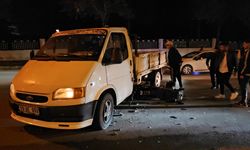 Çorum’da kamyonet ile çarpışan motosikletin sürücüsü yaralandı