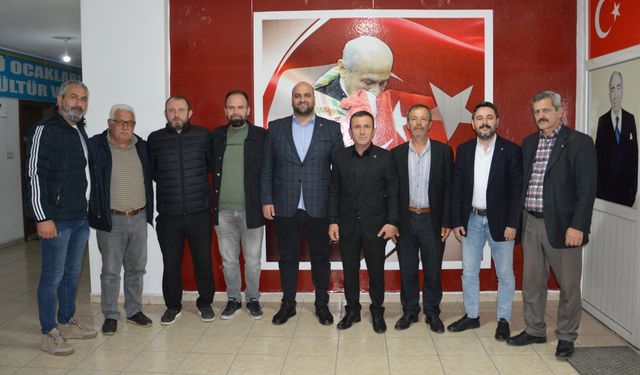 Türk Eğitim-Sen Samsun Şubesinden MHP Havza ilçe teşkilatına ziyaret