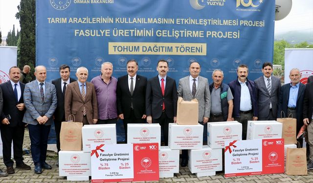 Trabzon' da 3 ton fasulye tohumu 700 dekar alana ekilecek
