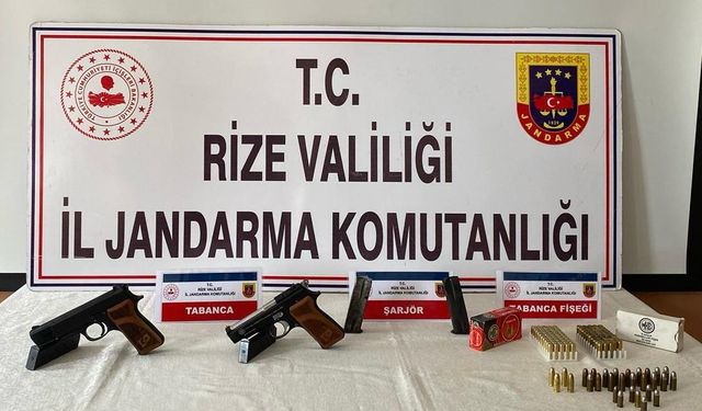 Rize'de Silah İmal Ticareti Operasyonu: İki Şüpheli Yakalandı
