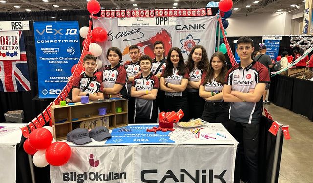 CANiK, Samsun Bilgi Okulları Robotik Takımı'nın VEX Robotik Dünya Şampiyonası'ndaki Sponsoru Oldu