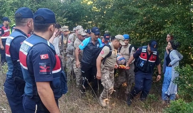 Sinop'ta kaybolan Alzheimer hastası, komando timi tarafından bulundu