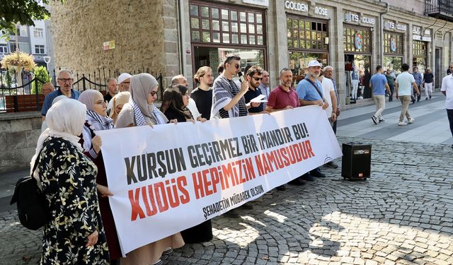 ORDU - Ayşenur Ezgi Eygi için Ordu gıyabi cenaze namazı kılındı