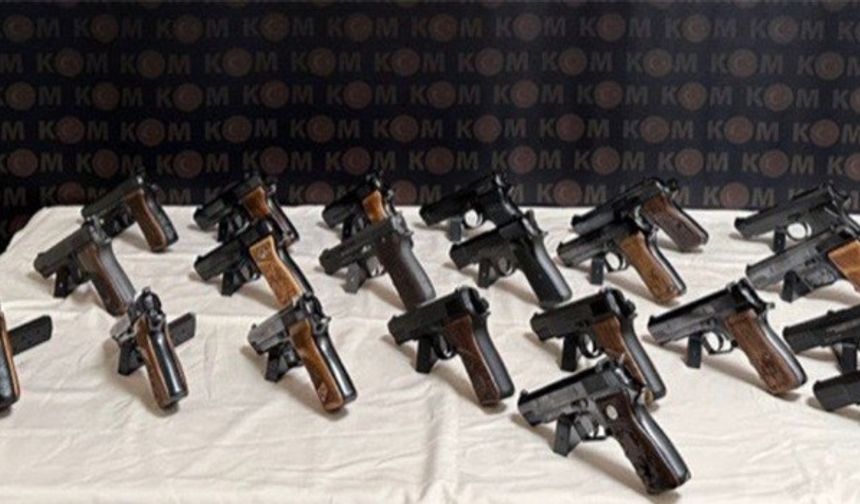 Rize' de son 1 ay da 16 adet ruhsatsız tabanca ele geçirildi