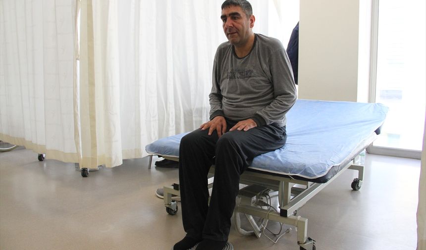 Kayseri' de Felçli hasta 6 aylık fizik tedaviyle yeniden adım atmaya başladı